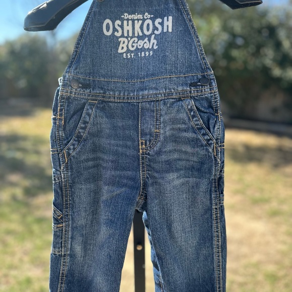 OshKosh B'gosh Other - OshKosh B'gosh Blue Denim Kids Overalls-18M